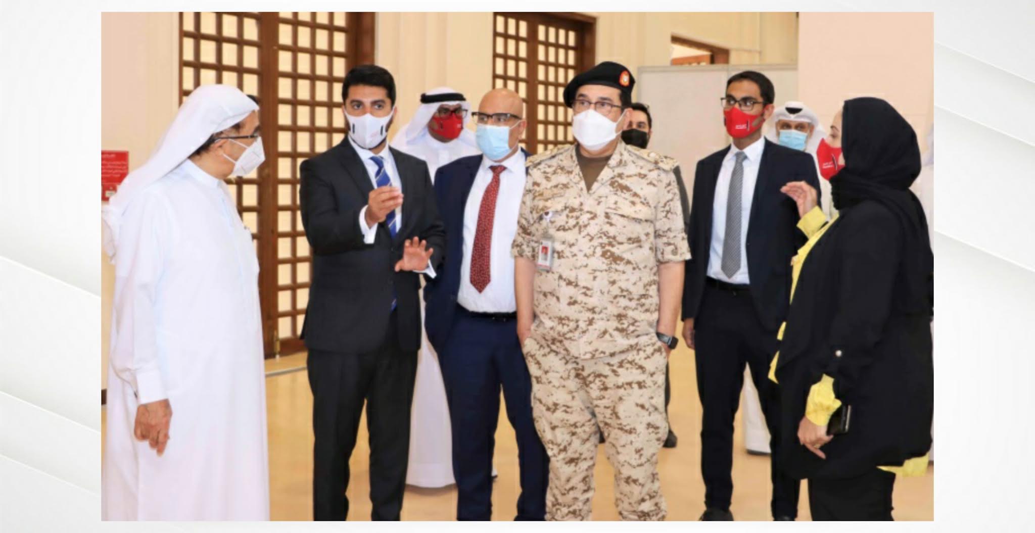 رئيس المجلس الأعلى للصحة يفتتح المركز الطبي لمتابعة الحالات القائمة في مركز البحرين الدولي للمعارض