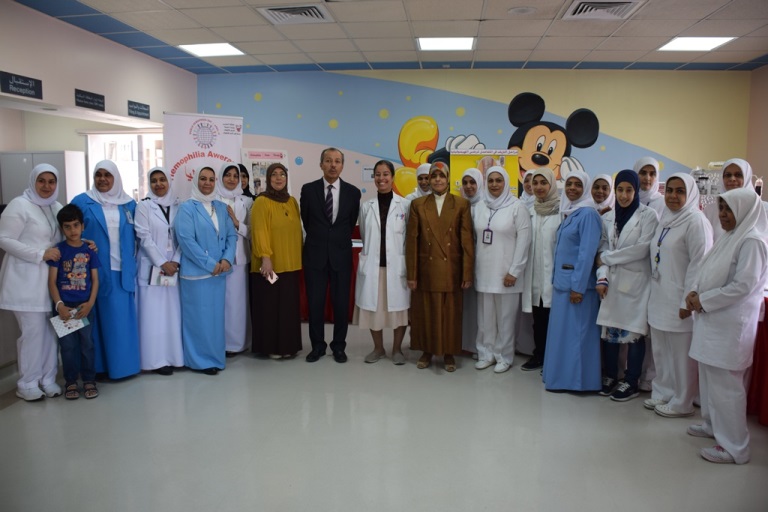 الدكتور العوضي يفتتح احتفال عيادات الأطفال باليوم العالمي للثلاسيميا والهيموفيليا العالمي