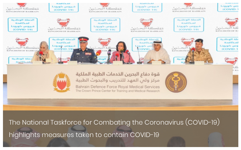 The National Taskforce for Combating the Coronavirus (COVID-19) highlights measures taken to contain COVID-19