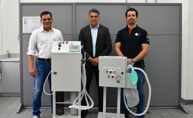 تصميم أول جهاز تنفس صناعي محلي الصنع بخبرات مهندسي حلبة البحرين الدولية