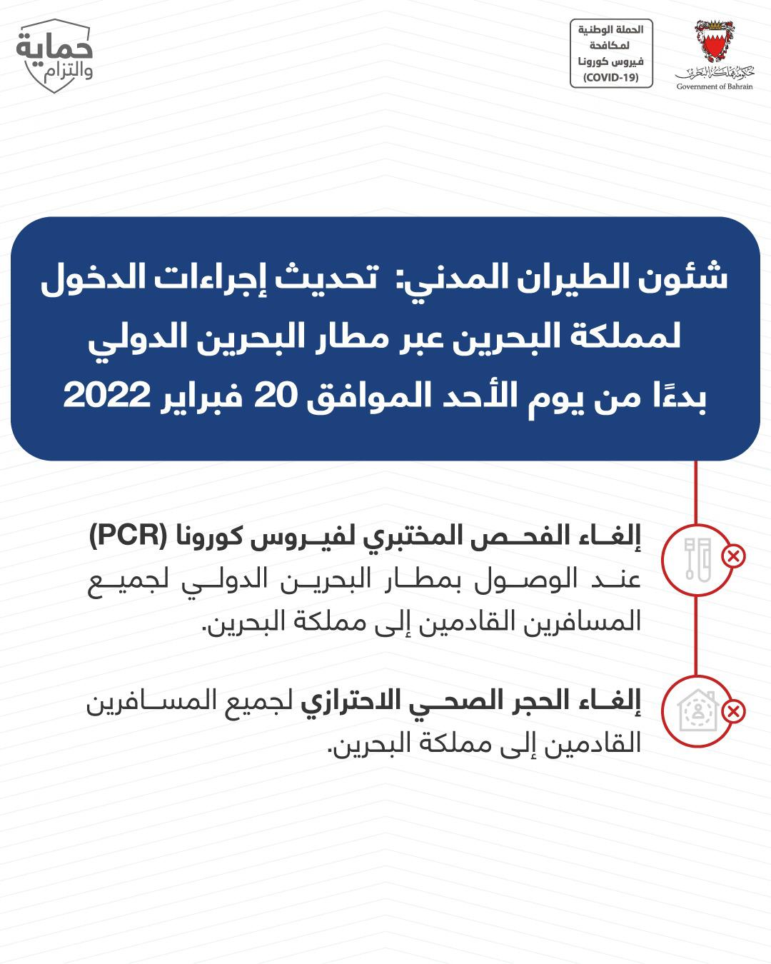 الغاء فحص pcr