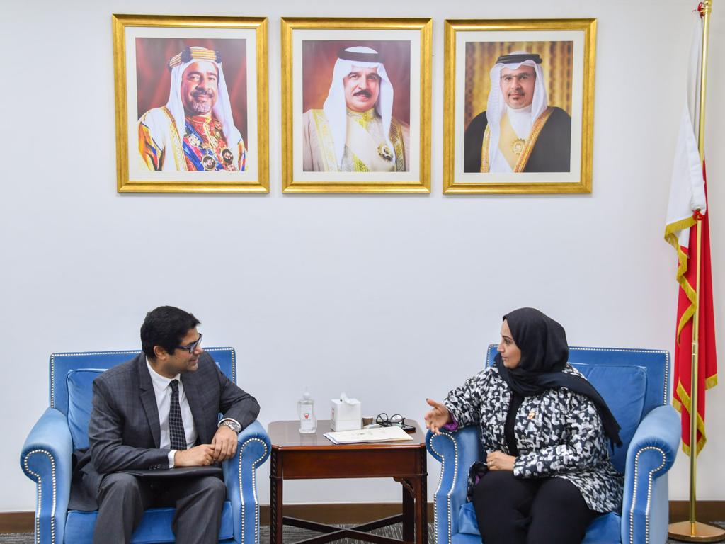 وزيرة الصحة تستقبل سفير جمهورية الهند لدى مملكة البحرين