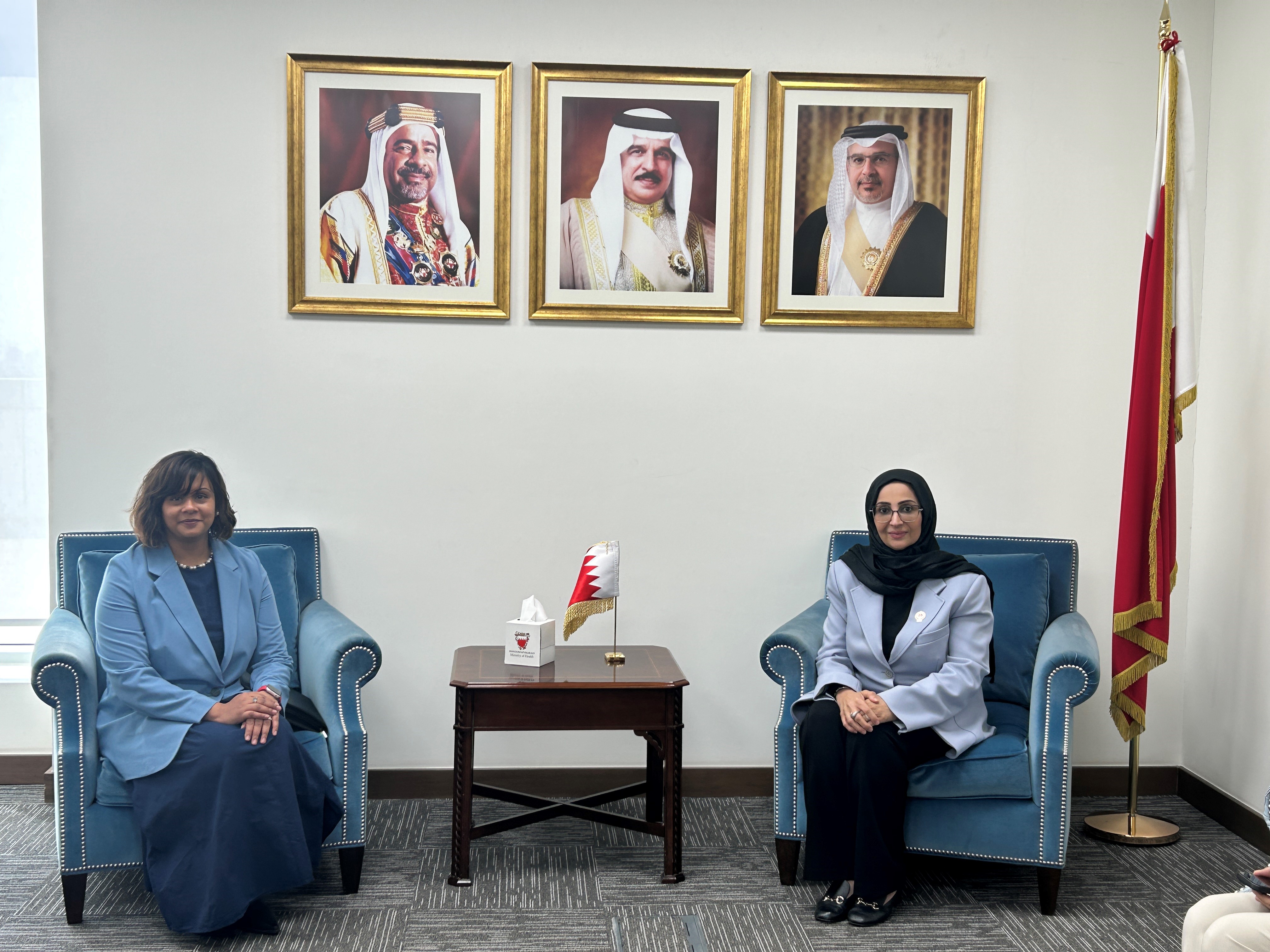 Minister of Health Receives Head of the International Organization for Migration Mission to the Kingdom of Bahrain