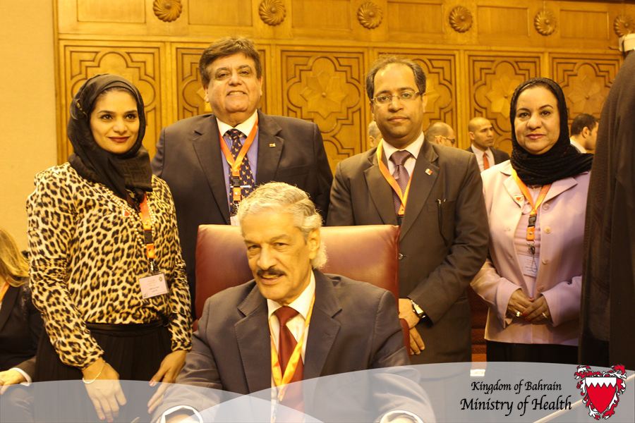 The Health Minister “Al-Shehabi” returned to Homeland with the Bahrain delegation after the participation in the 41st ordinary session for the council of Arab Health Ministers