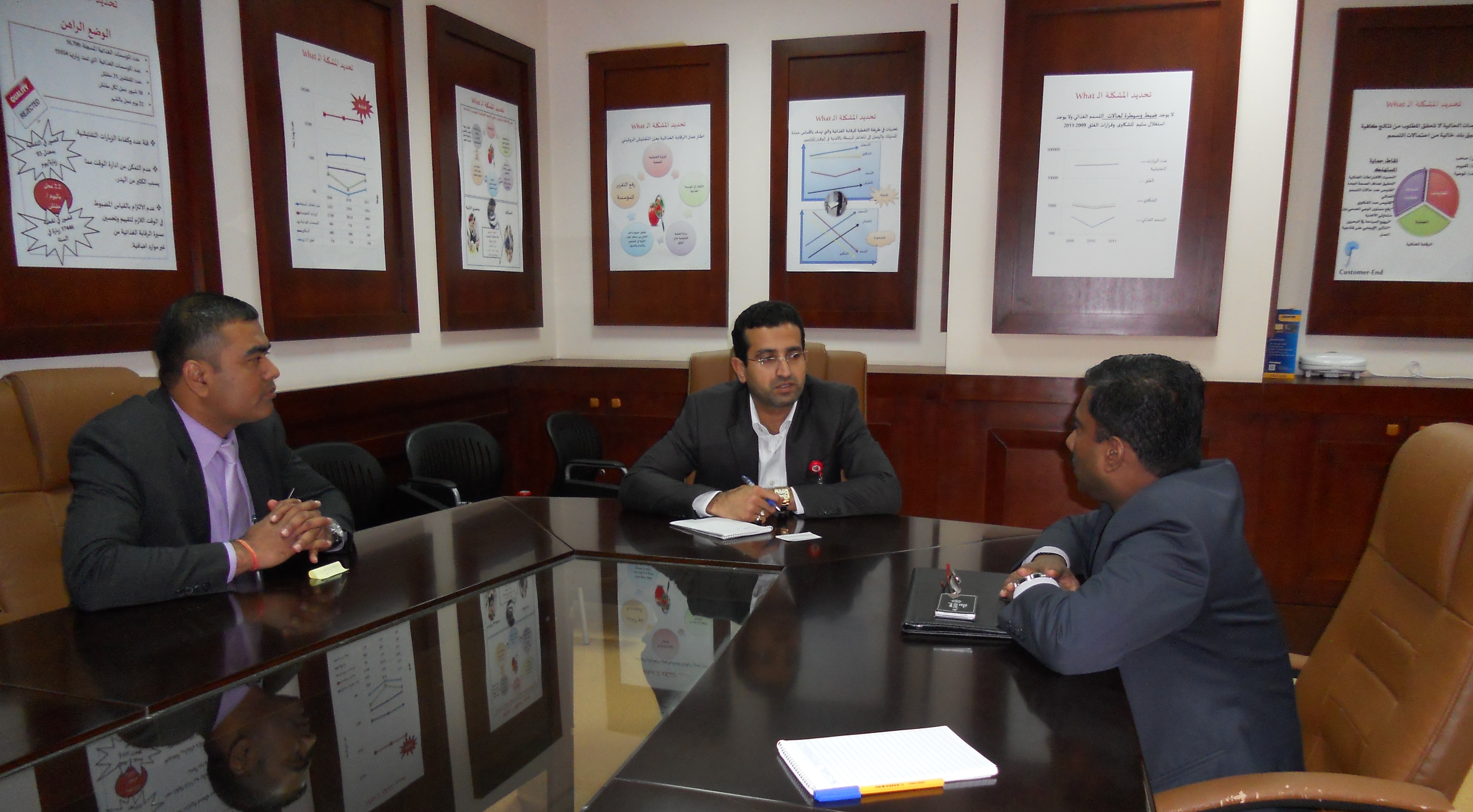 Within the framework of the preparations for Bahrain International Air show exhibition - Food Control Section holds a meeting with the meals’ contractors